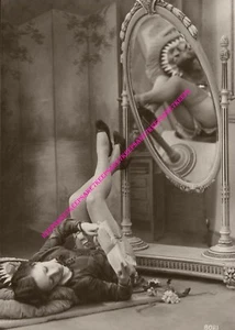 CLASSIC 1920s PRETTY LEGS IN THE AIR  AND MIRROR 5x7 LEGGY PHOTO BP-10010 - Picture 1 of 1