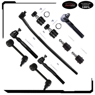 Ajuste para Jeep WRANGLER 2007-2015 todos los modelos 10 piezas rótulas de extremo de varilla de amarre delantera Foto 1 de 4