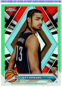 2023-24 Topps cromo Jett Howard #6 refractores con logotipo verde - Imagen 1 de 2