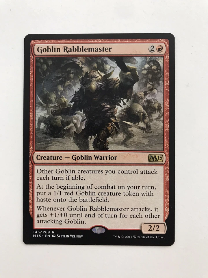 Goblin Rabblemaster MTG Magic the Gathering Card NM Near Mint M15 - Image 1 of 1