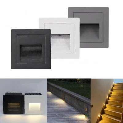 3W LED Wandeinbauleuchte Treppenlicht Treppenbeleuchtung Lampe Außen 3000K 6000K - Bild 1 von 4