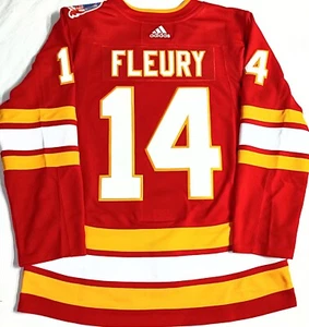 PRO-52 THEOREN FLEURY CALGARY FLAMES 1989 CUP PATCH ADIDAS AUTHENTIC NHL JERSEY - Picture 1 of 8