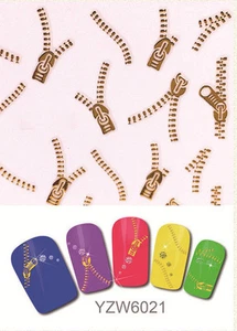 Nagelsticker Fingernägel Aufkleber Tattoo Nail Art Nageldesign gold 6021 - Bild 1 von 1