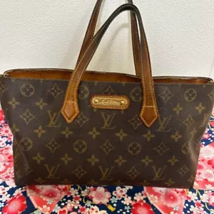 echt Louis Vuitton Wilshire PM Monogramm braun Handtasche M45643 gebraucht - Bild 1 von 8