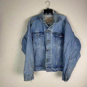 High Sierra Vintage Distressed Denim Jacket Size Medium - Picture 1 of 11
