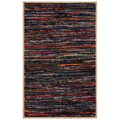 SAFAVIEH Montauk MTK960Z Handwoven Black / Natural Rug - Image 1 of 4