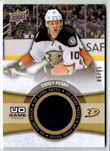 2013-14 UPPER DECK UD GAME JERSEY PATCHES COREY PERRY 05/15 ANAHEIM DUCKS #GJ-CP