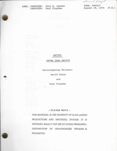 SWITCH television script reproduction "Seven Year Switch" - Picture 1 of 1