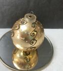 Vintage Gold Mercury Glass Mica Christmas Ornament Made In Austria Rare