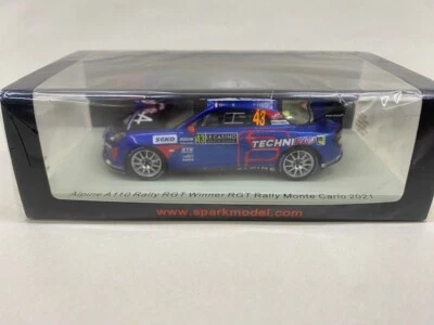 1:43 SPARK S6578 ALPINE A110 RALLY RGT WINNER RALLY MONTE CARLO 2021 - Immagine 1 di 3