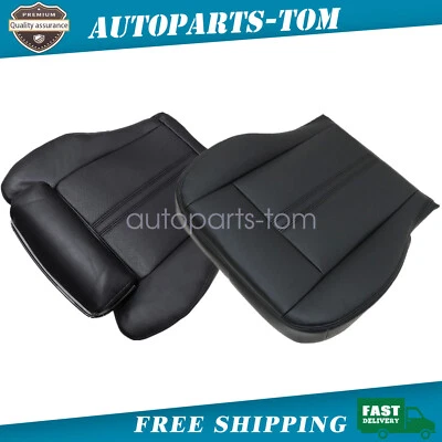 Cubierta de asiento de cuero perforado inferior para conductor y pasajero para Cadillac SRX 2010-16 Foto 1 de 4