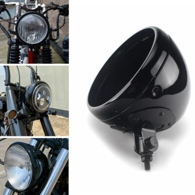 7'' Headlight Housing Headlamp Bulb Bucket For Harley 	Iron 883/1200 Low Rider S — 第 1/4 张图片