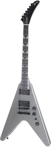 Gibson Dave Mustaine FV Flying V Metallic Silver Electric Guitar w/Hard Case - Picture 1 of 7