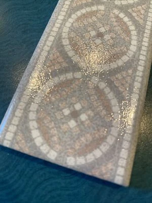 1 VTG Florida tile pastille border wall tile 2 x 6 ceramic geometric LQ62 NOS - Image 1 of 4