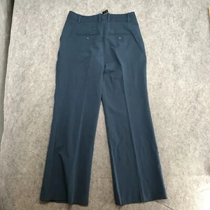 Worthington Pants Womens Size 6P Petite Navy Blue Trouser Wide Leg Smart Casual - Picture 1 of 12
