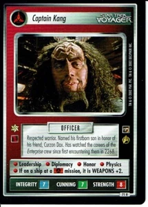 STAR TREK CCG THE MOTION PICTURES RARE CARD CAPTAIN KANG - Picture 1 of 1