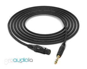 Mogami 2552 Cable | Neutrik Gold XLR-F 1/4" TRS | Black 40 Feet | 40 Ft. 40 ft' - Picture 1 of 1