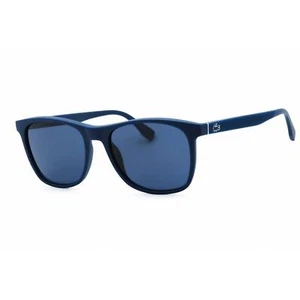 Lacoste Men's Sunglasses Matte Blue Injected Propionate Square Frame L860S 424 - Picture 1 of 2