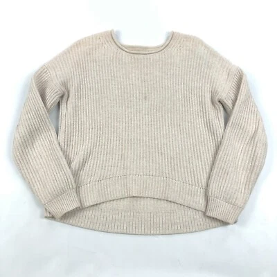 Suéter GAP Mujer Pequeño Relajado Cuello Redondo Coctelera Acanalado Tejido Dobladillo Alto Bajo Foto 1 de 4