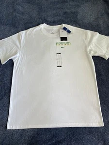 Nike The Nike Tee Oregon Ducks Basketball Mens T-Shirt Loose Fit White Large NWT - Picture 1 of 11