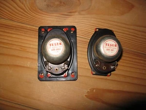 pair vintage Tesla ARV 081 speakers 5 W 5 Ohm - Picture 1 of 4