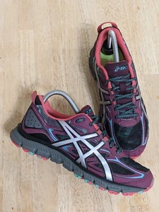 Asics Gel-Scram 3 Trail Running Shoes Women Size 7.5 All Terrain Camo Pink T6K7Q - Picture 1 of 7
