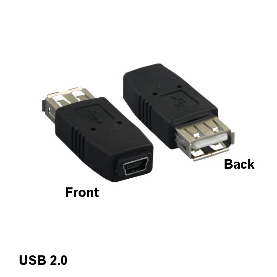Kentek USB 2.0 A Female to Mini B 5Pin Female Extender Adapter Camera PDA MP3 - Image 1 of 1