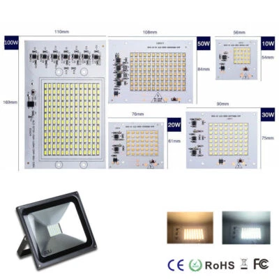 10W 20W 30W 50W 100W LED Chip COB Integrated Flood Light 220V 2835/5730 - Image 1 of 4