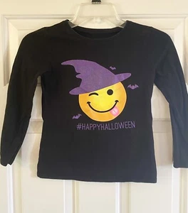 Children’s Place Happy Halloween Smiley Face Long Sleeve Shirt Size S (7/8) - Picture 1 of 3