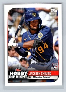 2024 Topps Hobby Rip Night Jackson Chourio #22 Milwaukee Brewers - Picture 1 of 2