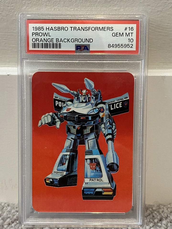 Prowl Orange Background - 1985 Hasbro Transformers PSA 10 - Image 1 of 1
