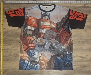 TRANSFORMERS OPTIMUS PRIME SUBLIMATION SHIRT Men's 2XL.  STUNNING.  AWESOME. - Picture 1 of 3