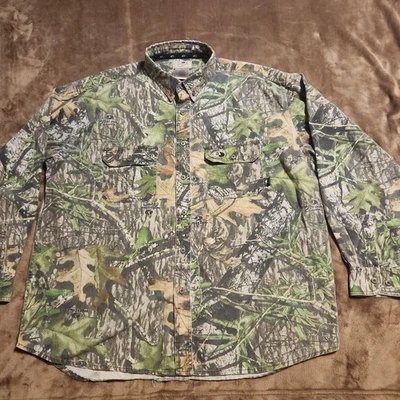 Mossy Oak Obsession Explorer Mens XXL long sleeved Button Down shirt Hunting  - Image 1 of 4