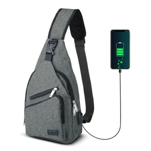 Crossbody Sling Bag Men Women, Casual Shoulder Backpack, Chest Daypack Satche... - Picture 1 of 6