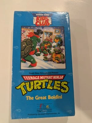Burger King Kids Club Teenage Mutant Ninja Turtles Great Boldini VHS 1990 New!! - Image 1 of 4