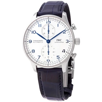 IWC Portugieser Chronograph Automatic Silver Dial Watch IW3716-05 - Image 1 of 3