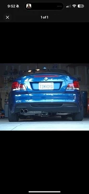 MINT 2008 - 2013 BMW E82 E88 128I 135I M-SPORT REAR BUMPER DIFFUSER OEM 8045506 - Image 1 of 3