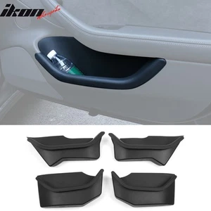 Fits 24-25 Tesla Model 3 Highland 4PCS TPE Door Side Storage Box Organizer Cover - Picture 1 of 10