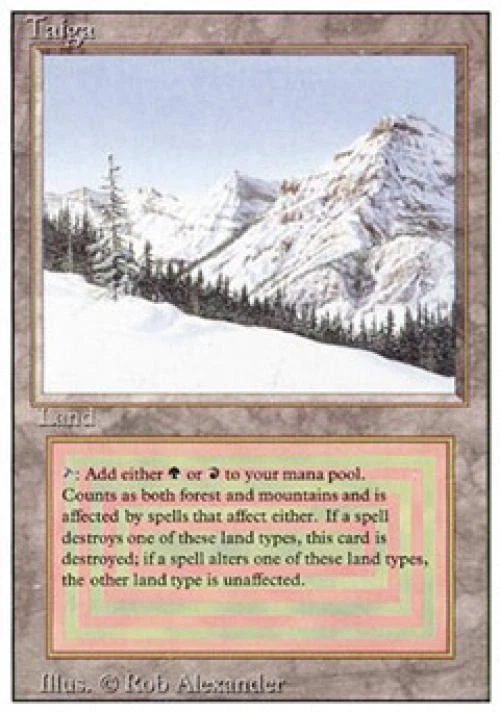 Taiga (Magic: The Gathering) Land Magic: The Gathering Trading