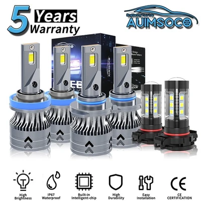 6x lâmpadas de faróis de LED branco frio super brilhante para Chevrolet Avalanche 2007-2013 - Imagem 1 de 4