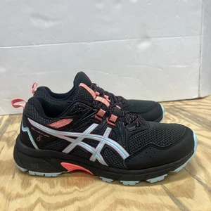 Asics Womens Gel Venture 8 1012A706 Black Running Shoes Sneakers Size 7 Wide - Picture 1 of 11
