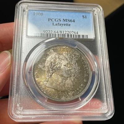 1900 PCGS MS64 Lafayette Commemorative Silver Dollar High Grade Original Tone - Image 1 of 4