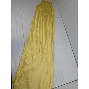 NWT Rumored Mirielle Maxi Dress Banana Yellow Open Back Formal Wedding Size XL - Picture 1 of 7