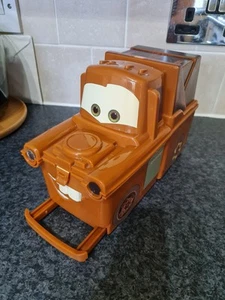 Disney Pixar Cars Towing Mater Lunch Box Storage Box With Handle - Picture 1 of 12