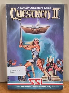 New Sealed Questron II SSI PC Big Box Game IBM 5-1/4 Floppy Complete CIB Fantasy - Picture 1 of 12