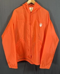 ✨Vintage 70-80er Clemson Tigers Full Zip Hooded Windbreaker Jacke College XL✨ - Bild 1 von 10