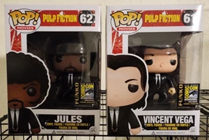 Pulp Fiction Funko Pop! - Jules #62 & Vincent Vega #61 - SDCC Exclusives - Picture 1 of 6