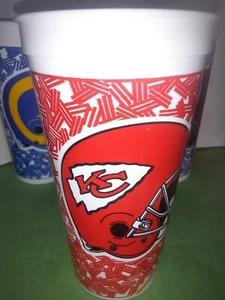 1) VINTAGE 1990's Kansas City Chiefs 1st Game Played ICEE Coca Cola SOUVENIR CUP - Picture 1 of 6
