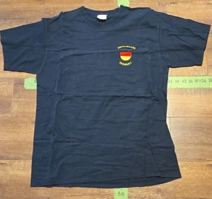 Deutschland Germany Flag T-Shirt Size Large Black - Picture 1 of 5