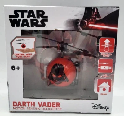 Star Wars Disney Motion Sensing UFO Ball Helicopter Darth Vader NIB - Image 1 of 4